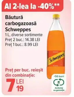 Carrefour Băutură carbogazoasă Schweppes Ofertă