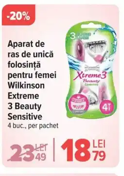 Carrefour Aparat de ras de unică folosinţă pentru femei Wilkinson Extreme Ofertă