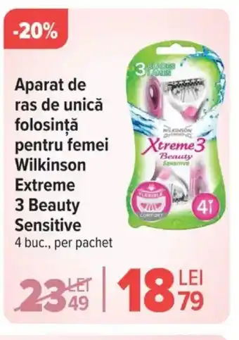 Carrefour Aparat de ras de unică folosinţă pentru femei Wilkinson Extreme Ofertă