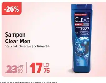 Carrefour Șampon Clear Men Ofertă