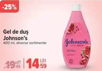 Carrefour Gel de duş Johnson's Ofertă