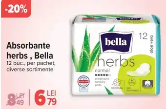 Carrefour Absorbante herbs, Bella Ofertă