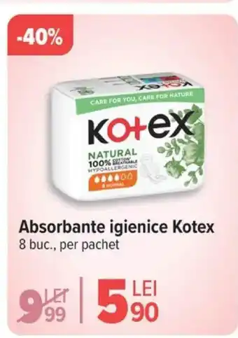 Carrefour Absorbante igienice Kotex Ofertă