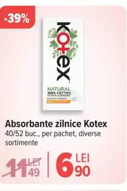 Carrefour Absorbante zilnice Kotex Ofertă