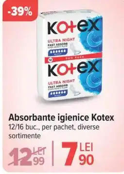 Carrefour Absorbante igienice Kotex Ofertă