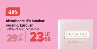 Carrefour Absorbante din bumbac organic, ENROUSH Ofertă