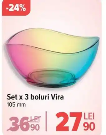 Carrefour Set x 3 boluri Vira Ofertă