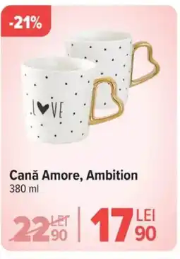 Carrefour Cană Amore, Ambition Ofertă