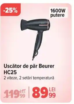 Carrefour Uscător de păr Beurer HC25 Ofertă