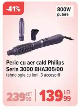 Carrefour Perie cu aer cald Philips Seria 3000 BHA305/00 Ofertă