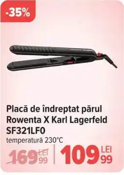 Carrefour Placă de îndreptat părul Rowenta X Karl Lagerfeld SF321LFO Ofertă