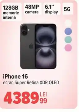 Carrefour iPhone 16 Ofertă