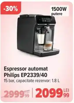 Carrefour Espressor automat Philips EP2339/40 Ofertă