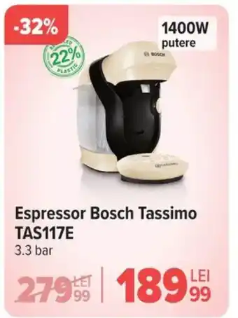 Carrefour Espressor Bosch Tassimo TAS117E Ofertă