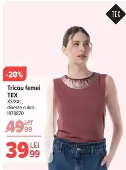 Carrefour Tricou femei TEX Ofertă