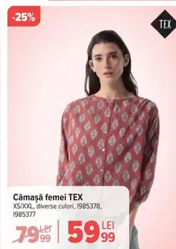 Carrefour Cămaşă femei TEX Ofertă