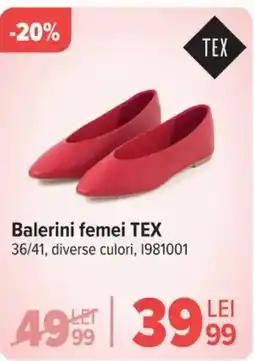 Carrefour Balerini femei TEX Ofertă