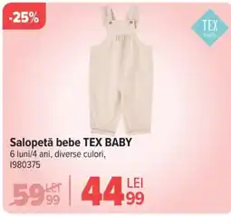 Carrefour Salopetǎ bebe TEX BABY Ofertă