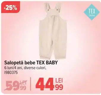 Carrefour Salopetǎ bebe TEX BABY Ofertă