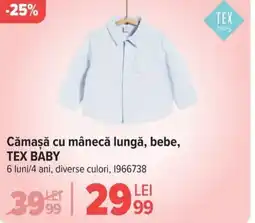 Carrefour Cămaşă cu mânecă lungă, bebe, TEX BABY Ofertă