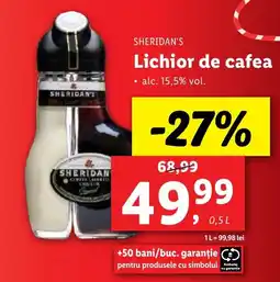 Lidl SHERIDAN'S Lichior de cafea Ofertă