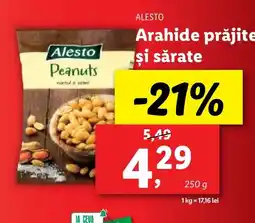 Lidl ALESTO Arahide prăjite şi sărate Ofertă