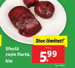 Lidl Sfeclă roşie fiartă, bio Ofertă