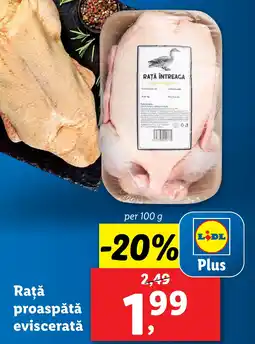 Lidl Raţă proaspătă eviscerată Ofertă