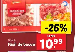 Lidl DULANO Fâşii de bacon Ofertă