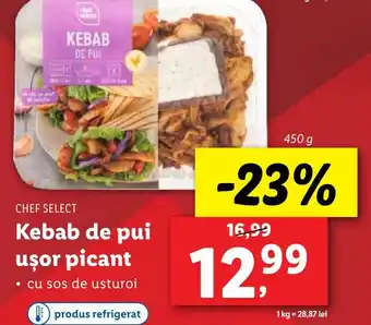 Lidl CHEF SELECT Kebab de pui usor picant Ofertă