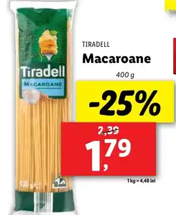 Lidl TIRADELL Macaroane Ofertă