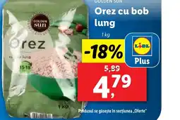 Lidl GOLDEN SUN Orez cu bob lung Ofertă