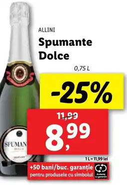 Lidl ALLINI Spumante Dolce Ofertă