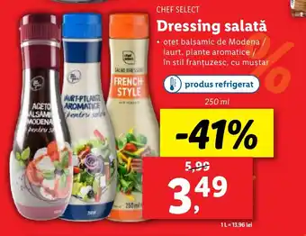 Lidl CHEF SELECT Dressing salată Ofertă