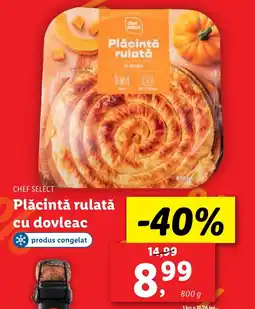 Lidl CHEF SELECT Plăcintă rulată cu dovleac Ofertă