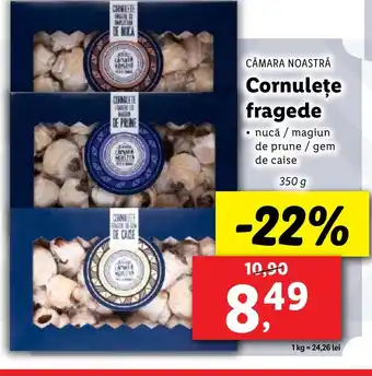 Lidl CĂMARA NOASTRĂ Cornulețe fragede Ofertă