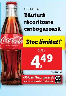 Lidl COCA-COLA Băutură răcoritoare carbogazoasă Ofertă