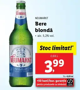 Lidl NEUMARKT Bere blondǎ Ofertă