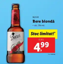 Lidl BUCUR Bere blondǎ Ofertă