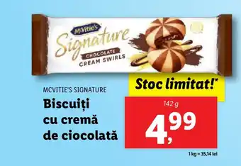 Lidl MCVITIE'S SIGNATURE Biscuiţi cu cremă de ciocolată Ofertă