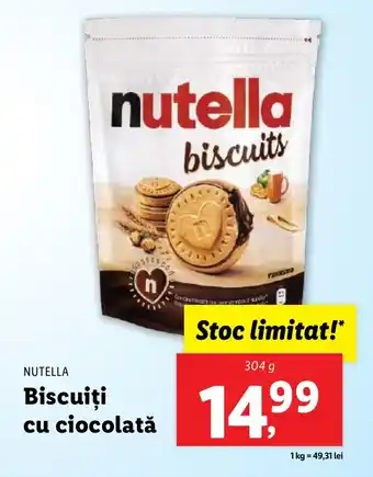 Lidl NUTELLA Biscuiţi cu ciocolată Ofertă