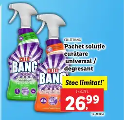 Lidl CILLIT BANG Pachet soluție curăţare universal/ degresant Ofertă