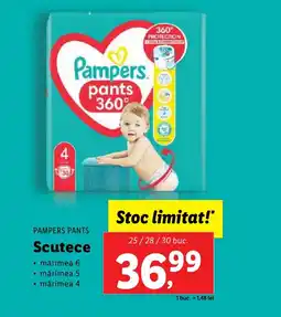 Lidl PAMPERS PANTS Scutece Ofertă