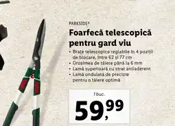 Lidl PARKSIDE Foarfecă telescopică pentru gard viu Ofertă