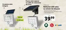 Lidl LIVARNO home Reflector LED solar, cu senzor de mişcare Ofertă