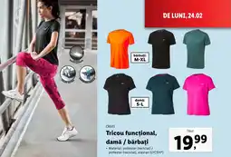 Lidl CRIVIT Tricou funcțional, damǎ / bărbați Ofertă