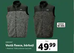 Lidl PARKSIDE Vestă fleece, bărbați Ofertă