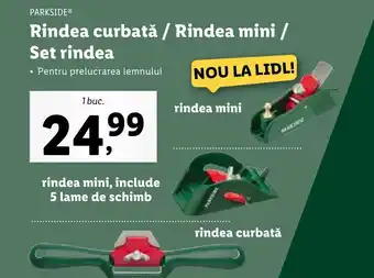 Lidl PARKSIDE Rindea curbată / Rindea mini / Set rindea Ofertă