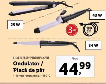 Lidl SILVERCREST® PERSONAL CARE Ondulator/ Placă de păr Ofertă