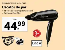 Lidl SILVERCREST® PERSONAL CARE Uscător de păr Ofertă